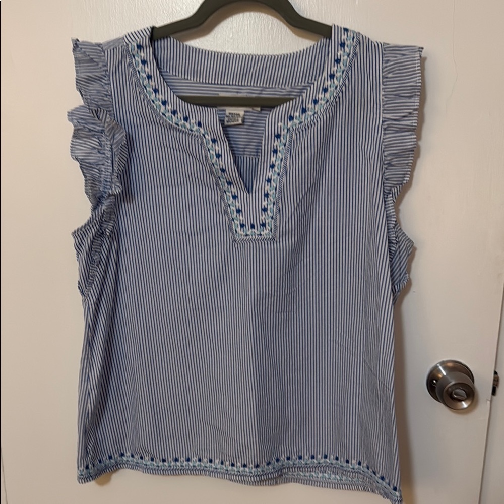 Vineyard Vines Blue Striped Top